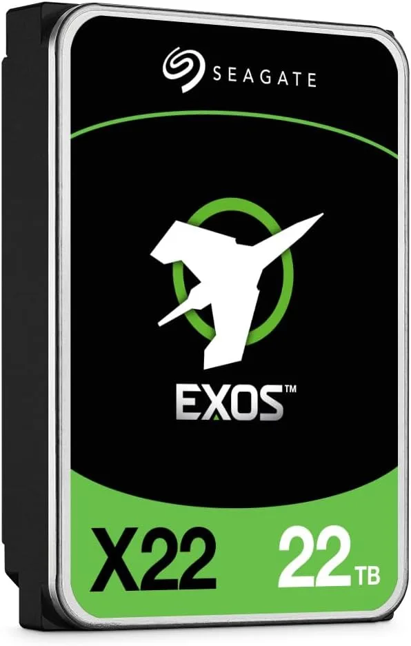 Seagate Seagate Exos X22 ST22000NM001E 22TB 3.5" 7200 RPM SATA internal hard drive — photo du produit