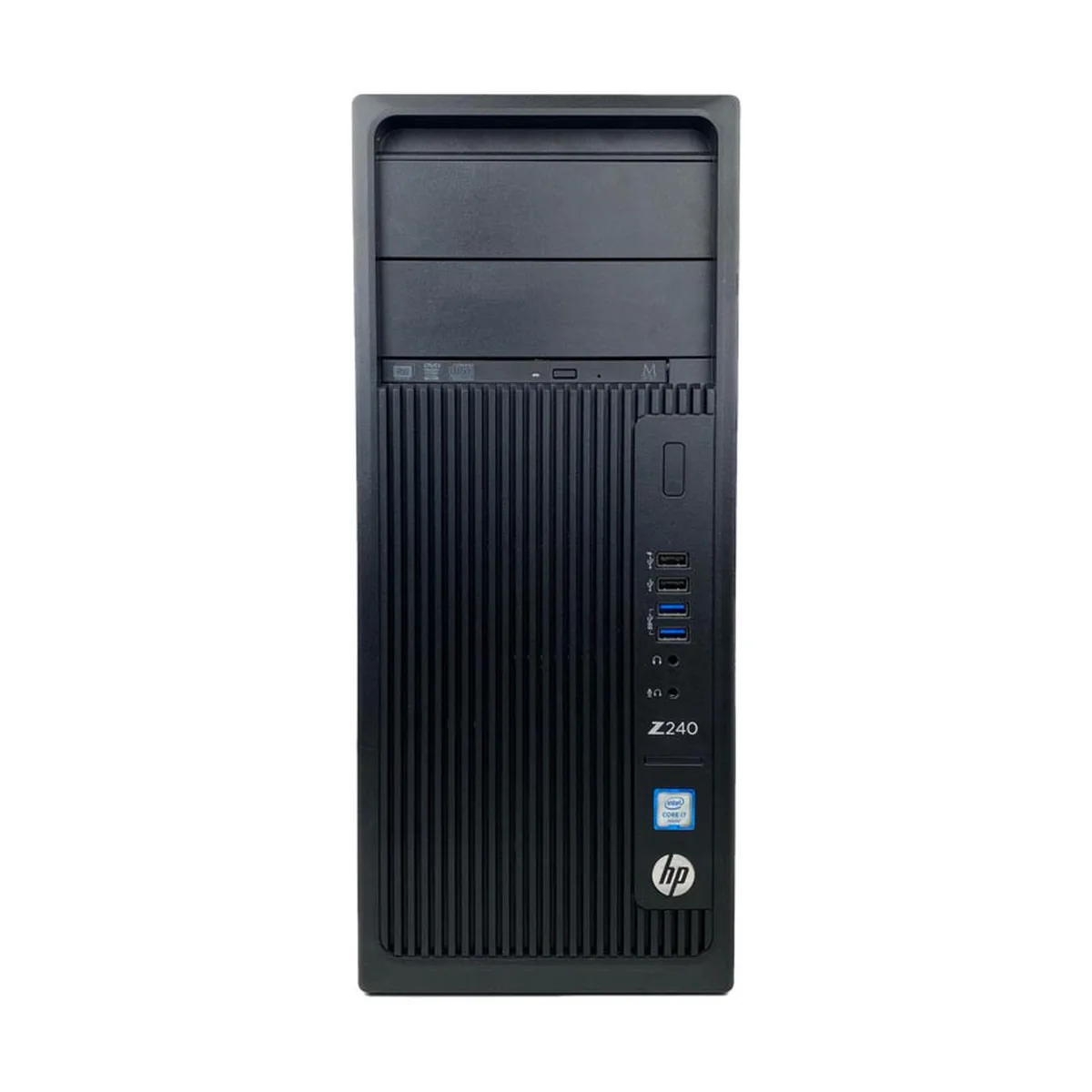 Black HP Z240 mid-tower desktop workstation
