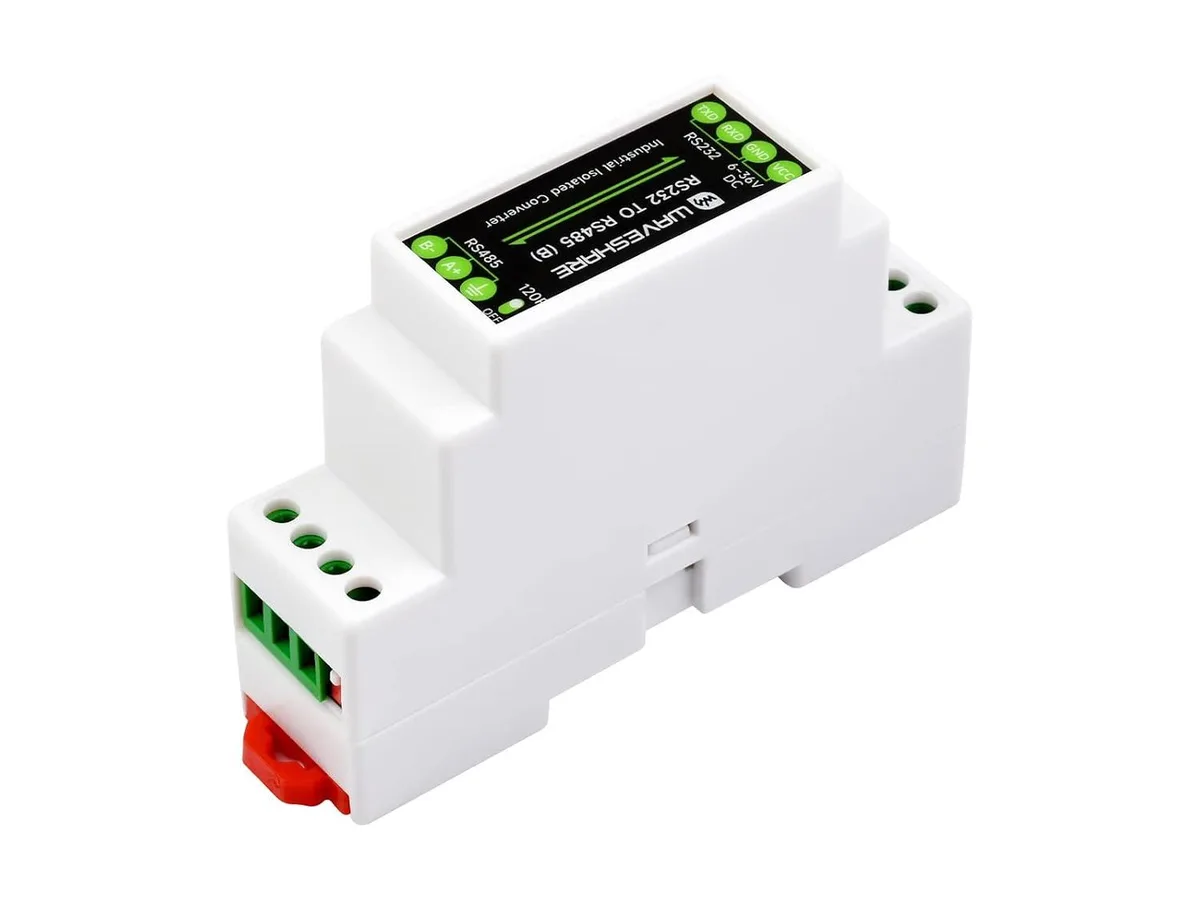 LORDWORLD LORDWORLD RS232 to RS485 Isolated Rail-Mount Converter (B) — produkto nuotrauka