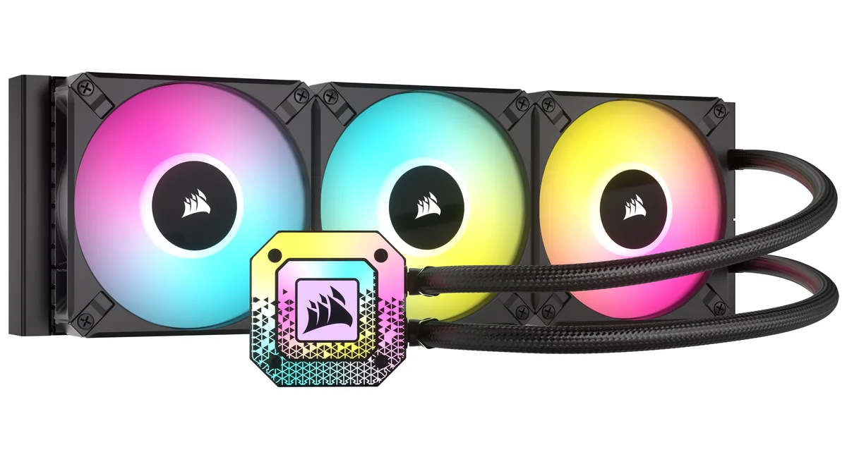 Corsair Corsair CW-9060070-WW H150i ELT CAP XT liquid cooler — photo du produit