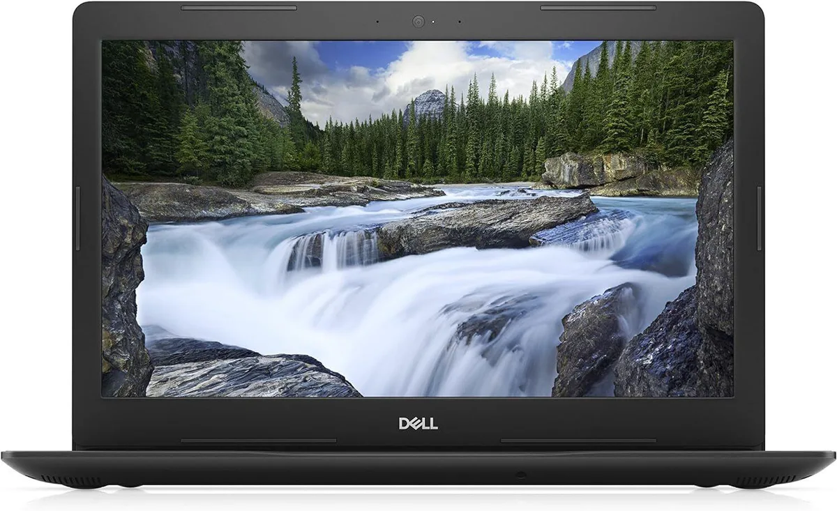 Black Dell Latitude 3590 laptop, 15.6 inch non-touch screen, matte finish