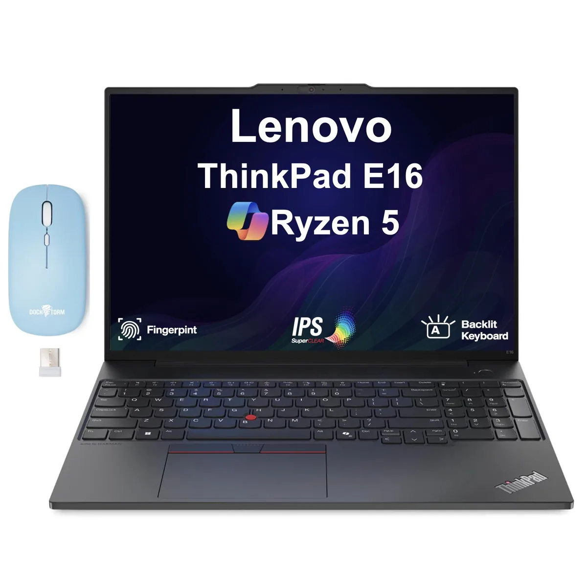 Lenovo Lenovo ThinkPad E16 laptop Ryzen 5 230 64GB DDR5 1TB PCIe SSD 16.0" WUXGA — photo du produit