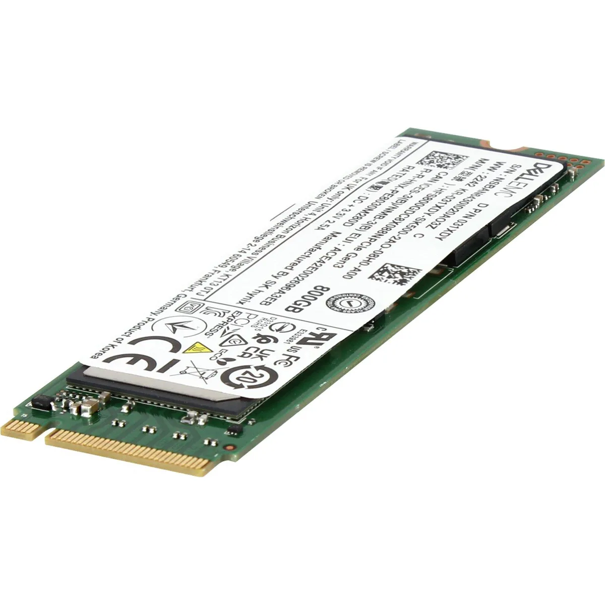 DELL DELL 31XDY 800GB NVMe 2280 SSD PE8030 — termékfotó