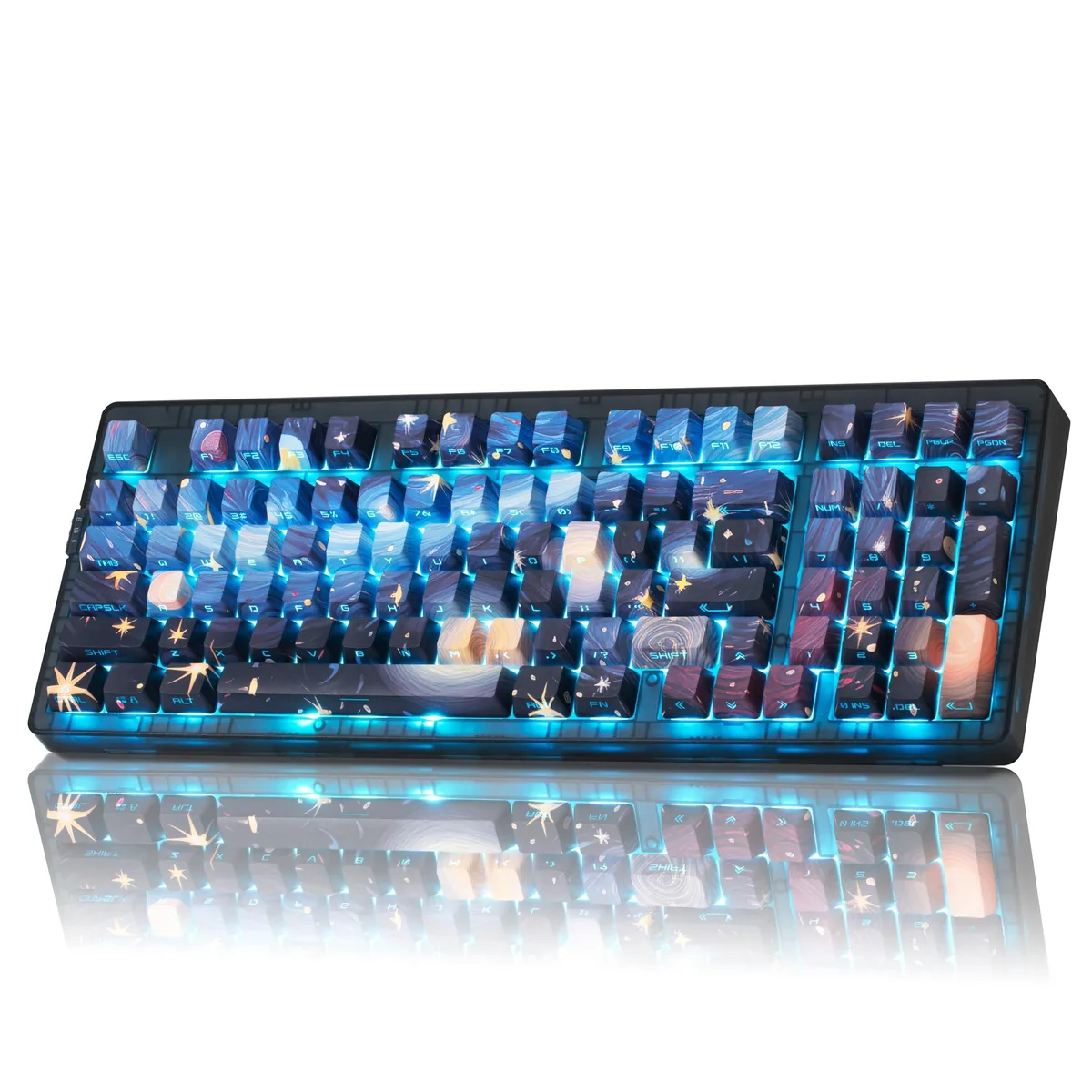ZORNHER ZORNHER ZH980 88-key Mechanical Gaming Keyboard, Starry Night — product photo