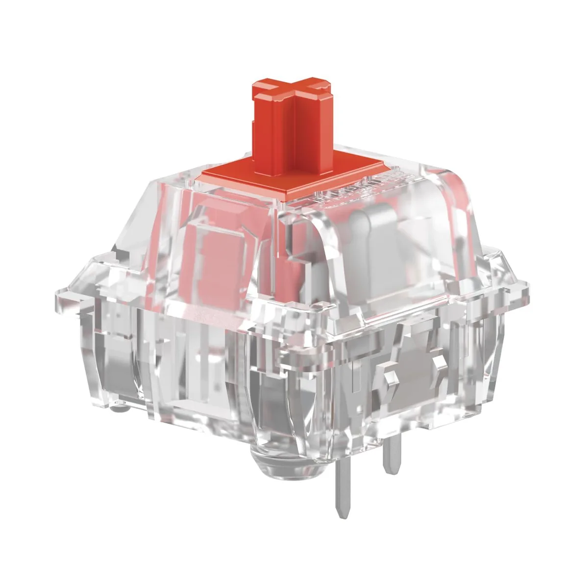 Box of 110 transparent linear switches with coloured stems