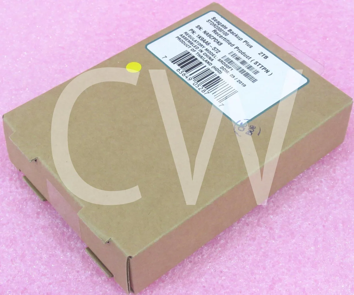 Black rectangular 2.5 inch portable external hard drive