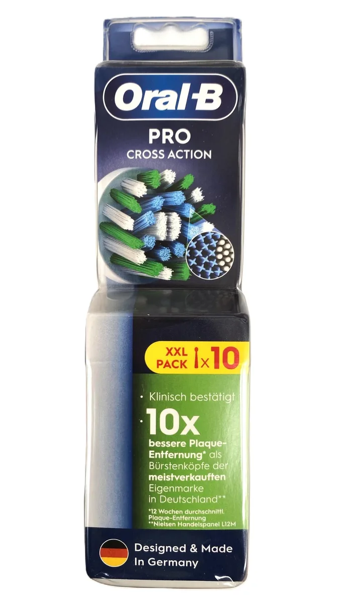  Oral-B Pro Cross Action Brush Heads 10 Count 6905513615 — product photo