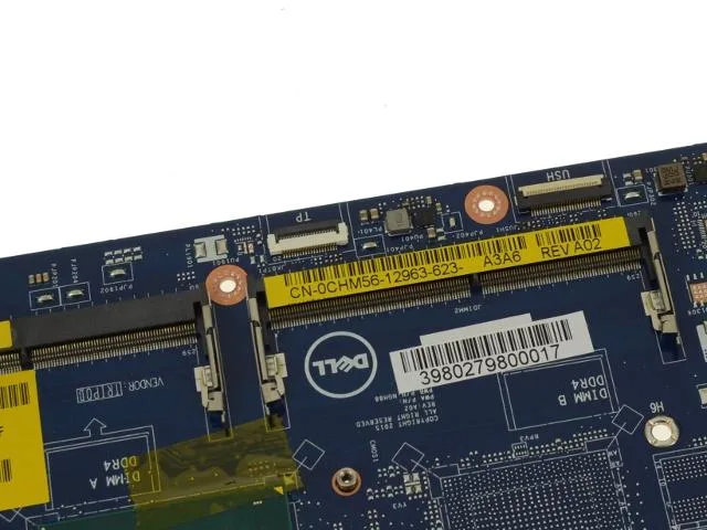 Dell Latitude E5570 motherboard with i5 6300HQ 2.3GHz processor, part CHM56