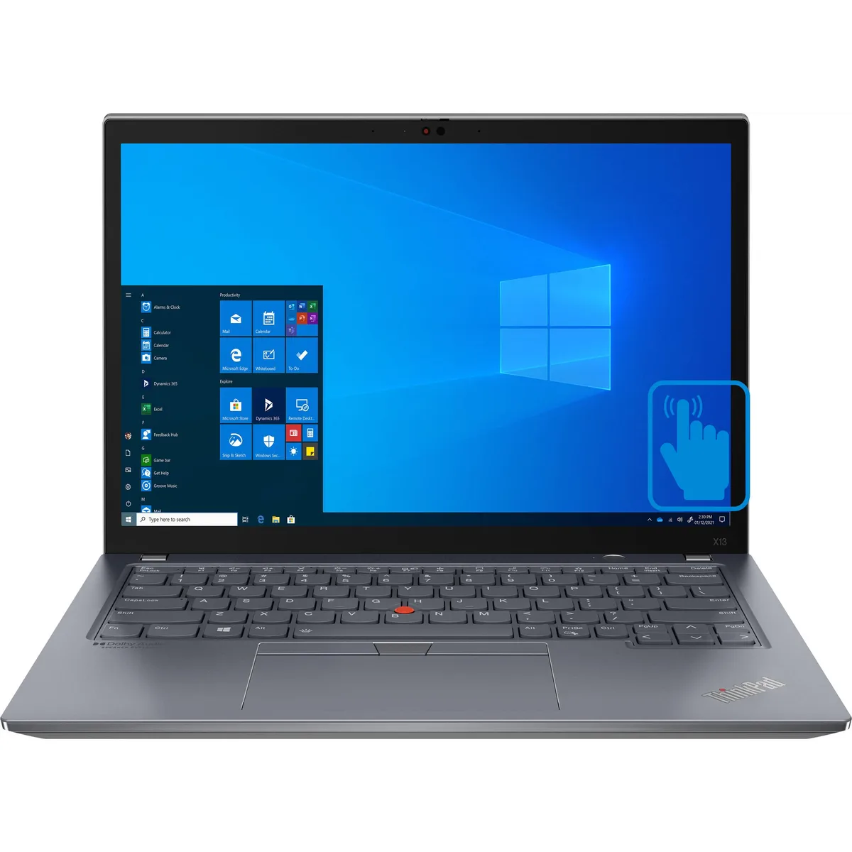 Lenovo Lenovo ThinkPad X13 Gen 2 13.3" WUXGA Touch i5-1145G7 16GB 256GB Gray — ภาพสินค้า