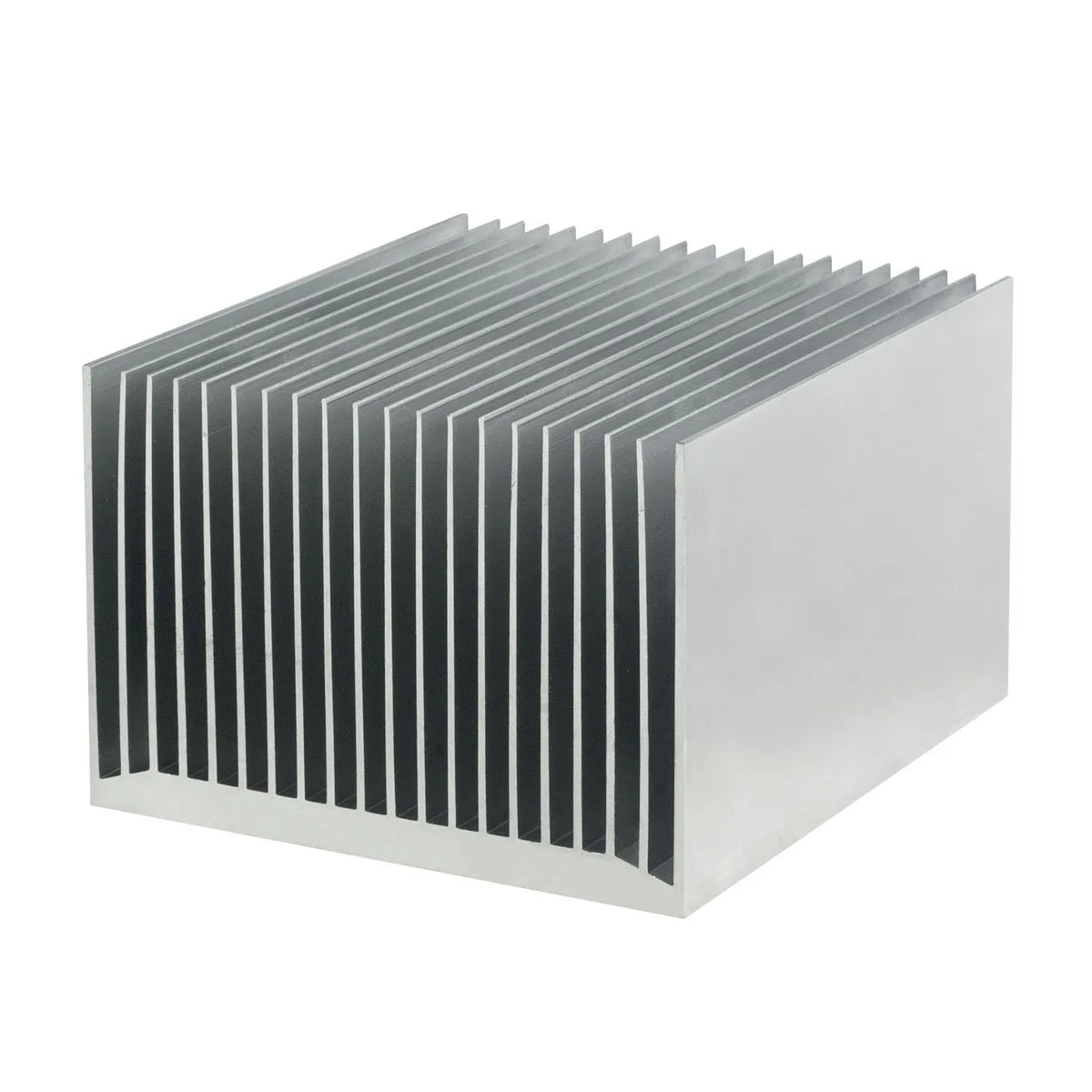 Aluminium passive CPU cooler with vertical fin stack, pre-applied thermal paste, 95x95x69 mm