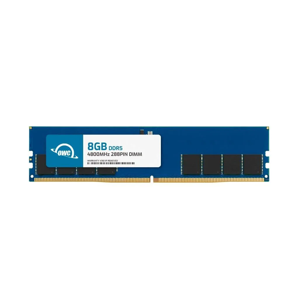 Black 288-pin DDR5 UDIMM module without heat spreader