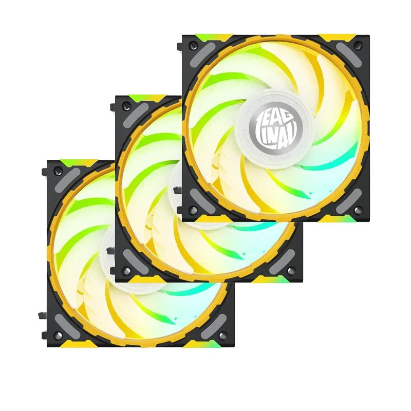 YESTON YESTON Zeaginal ZC-ZHUISHEN Black 3-pack 120mm ARGB case fan — foto del producto