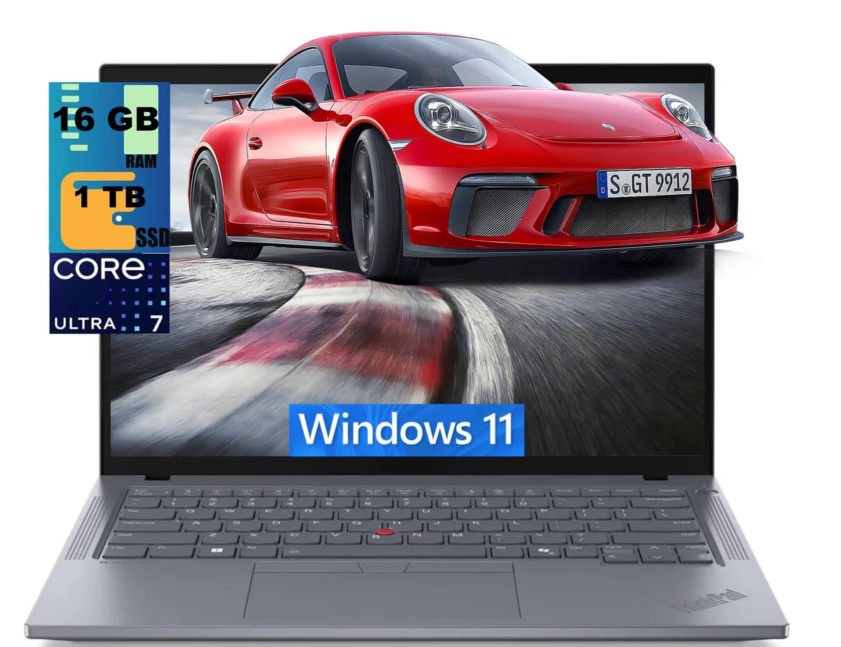 Lenovo Lenovo ThinkPad T14 laptop, 14" WUXGA, Core Ultra 7 155U, 16GB DDR5, 1TB — product photo
