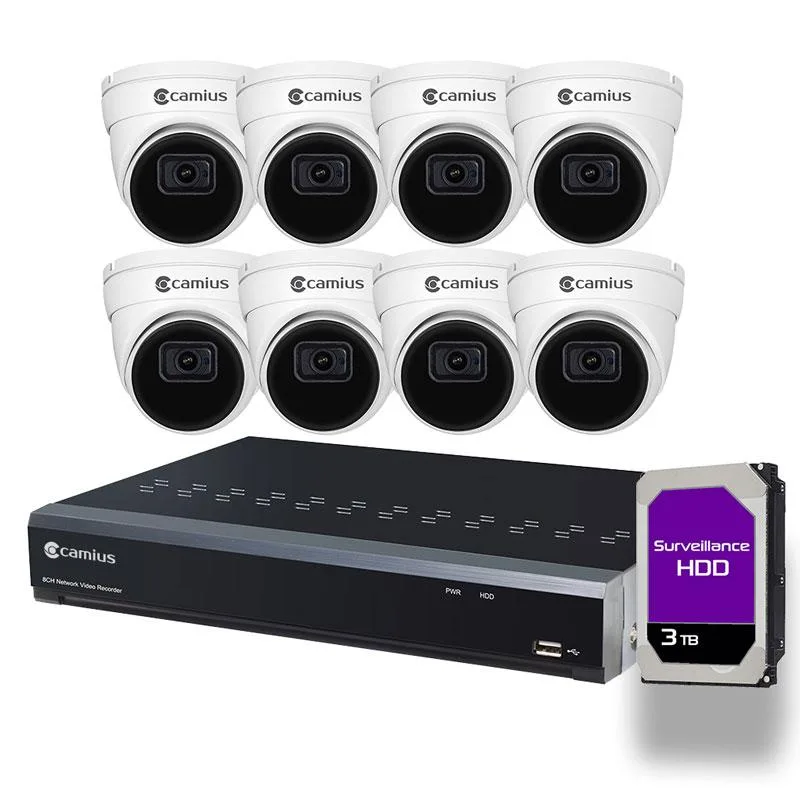 Camius Camius IPvault IPVAULT1128PR 8-Channel 2K PoE NVR Kit 3TB — product photo