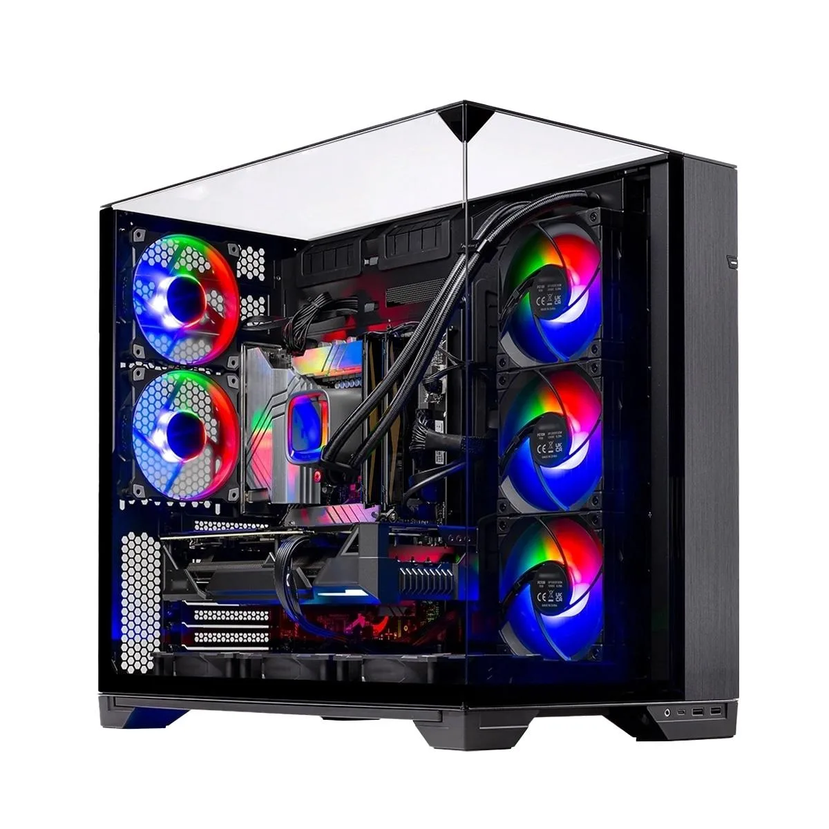Skytech Skytech O11 Vision Gaming PC Ryzen 7 9850X3D Radeon RX 9070 XT 16GB 32GB DDR5 6000 1TB NVMe 850W 360 AIO — product photo