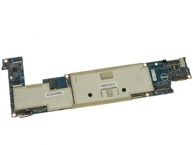 Green Dell Latitude 7350 motherboard with soldered processor and memory