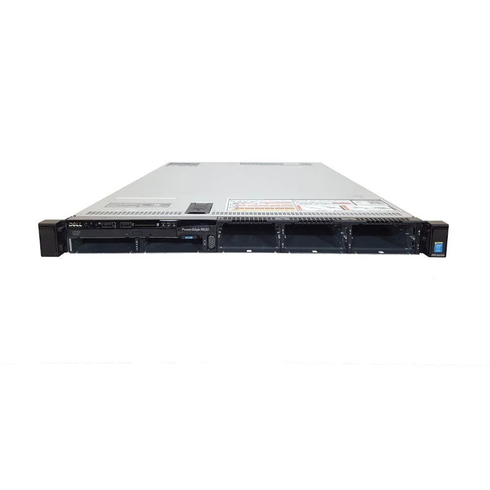 Dell PowerEdge R630 1U rack server front view with eight drive bays