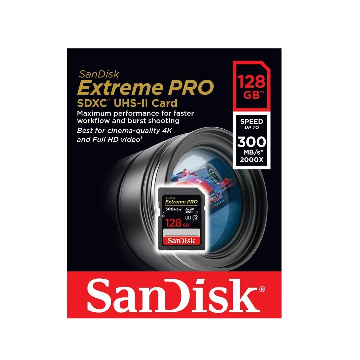 SanDisk SanDisk Extreme Pro SDXC UHS-II 128GB 300MB/s Memory Card — foto produk
