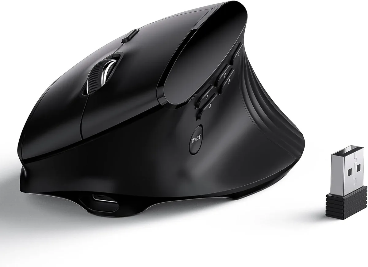 LTC LTC GM051 Wireless Vertical Gaming Mouse 55° 8000 DPI 850 mAh Black — preces foto