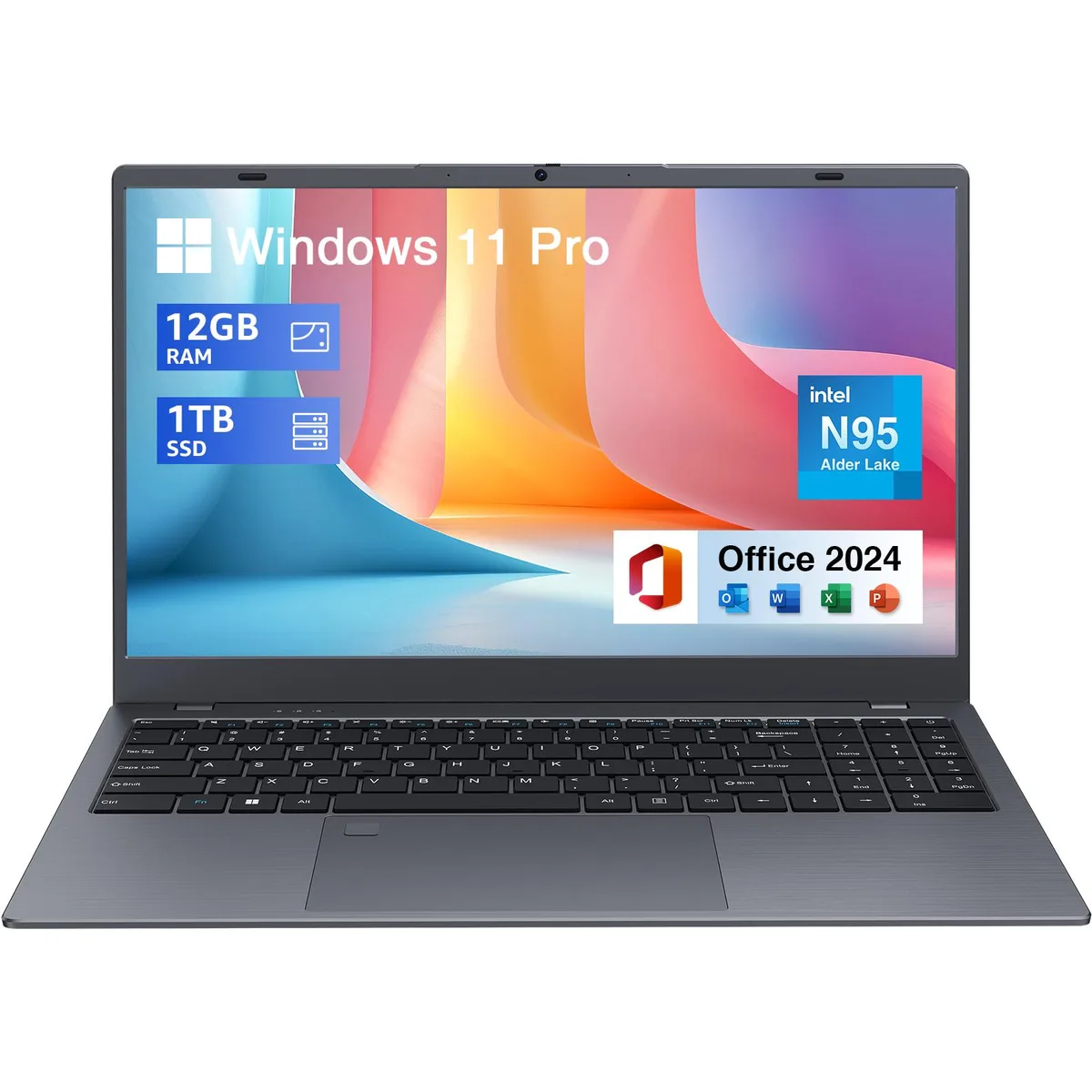 BiTECOOL BiTECOOL 15.6" N95 12GB 1TB LPDDR5 NVMe laptop — photo du produit