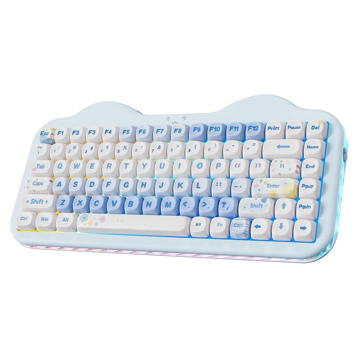 YUNZII YUNZII C75 75% Wireless Mechanical Gaming Keyboard Blue Candy Switch — product photo