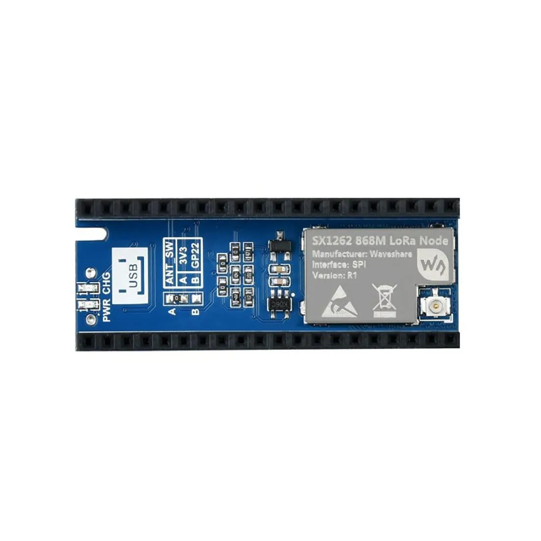 LORDWORLD LORDWORLD SX1262 LoRa Node Module for Raspberry Pi Pico Series Boards — 제품 사진