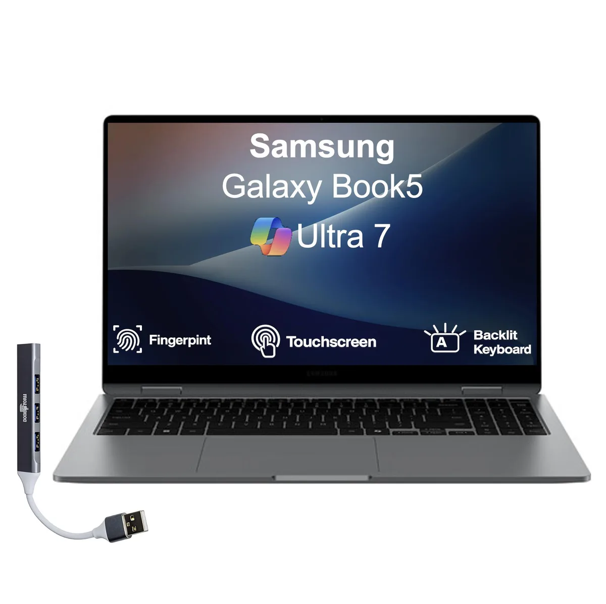 SAMSUNG Samsung Galaxy Book5 360 15.6 OLED Touch 16GB 4TB Ultra 7-256V — fotografija proizvoda