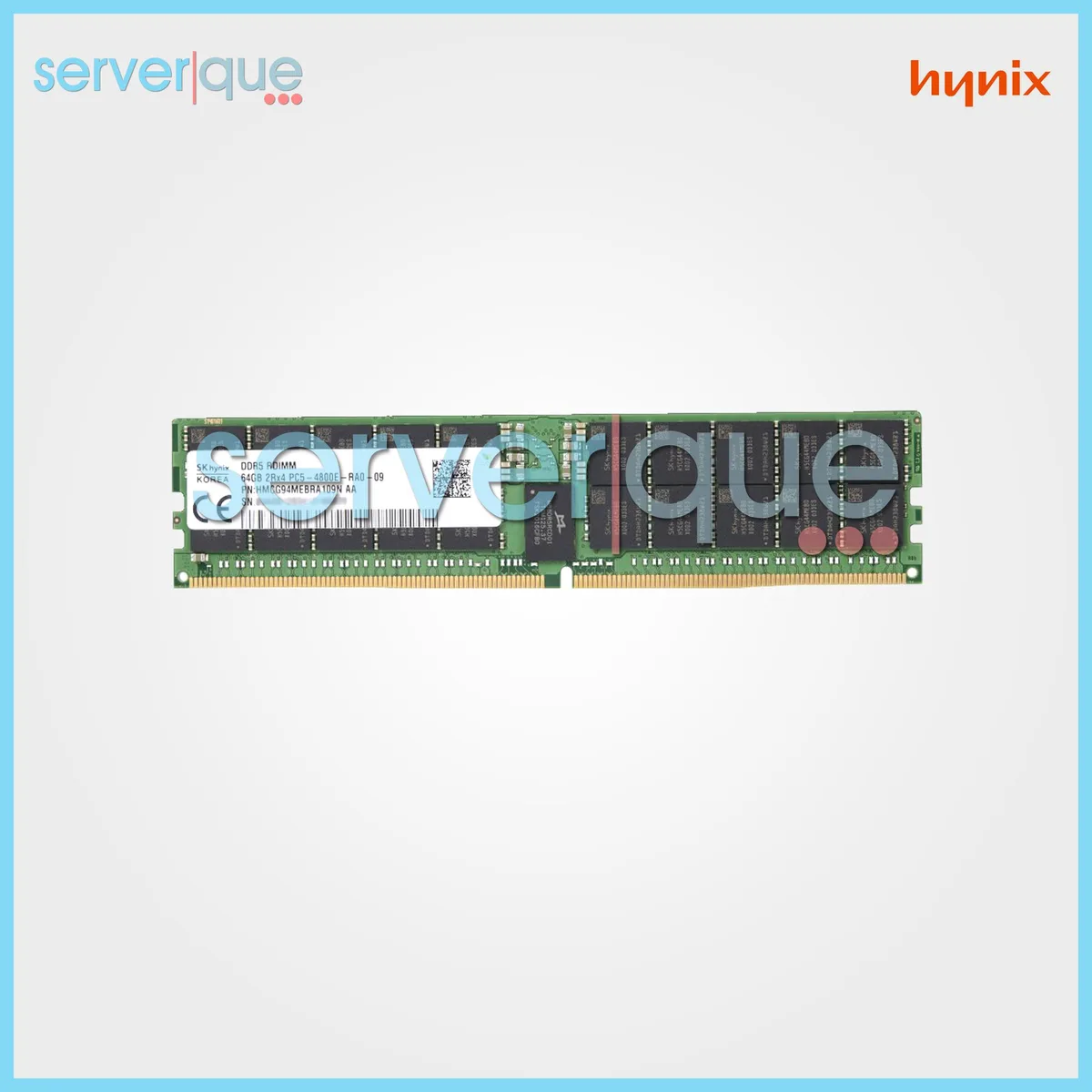 SK hynix SK hynix 64GB DDR5-4800 ECC Registered CL40 Dual Rank 288-Pin RDIMM HMCG94MEBRA109N — photo du produit