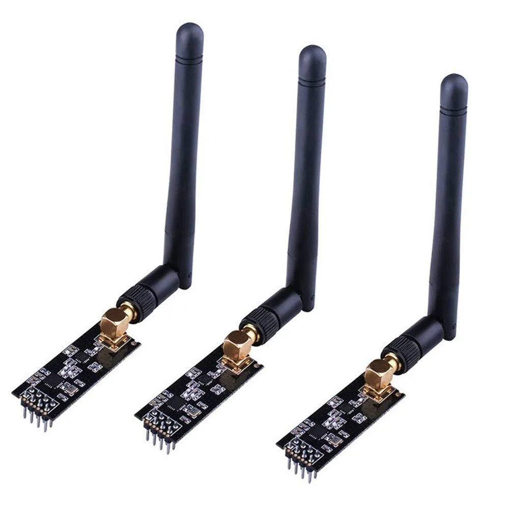 KEHIPI KEHIPI 3pcs NRF24L01+PA+LNA 2.4G 1100m SMA Antenna Development Board — produktfoto