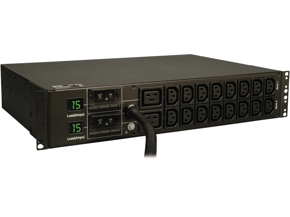 Tripp Lite Tripp Lite PDUMH30HV PDU 5.8 kW 30A 208/240V 16 C13 2 C19 L6-30P 12ft 2U — product photo