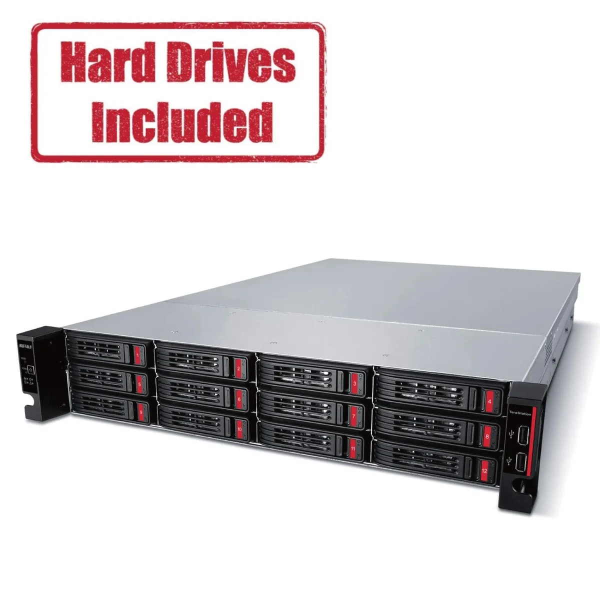 Buffalo Technology Buffalo Technology TS51220RH9612 12-Bay 96TB rackmount NAS — product photo