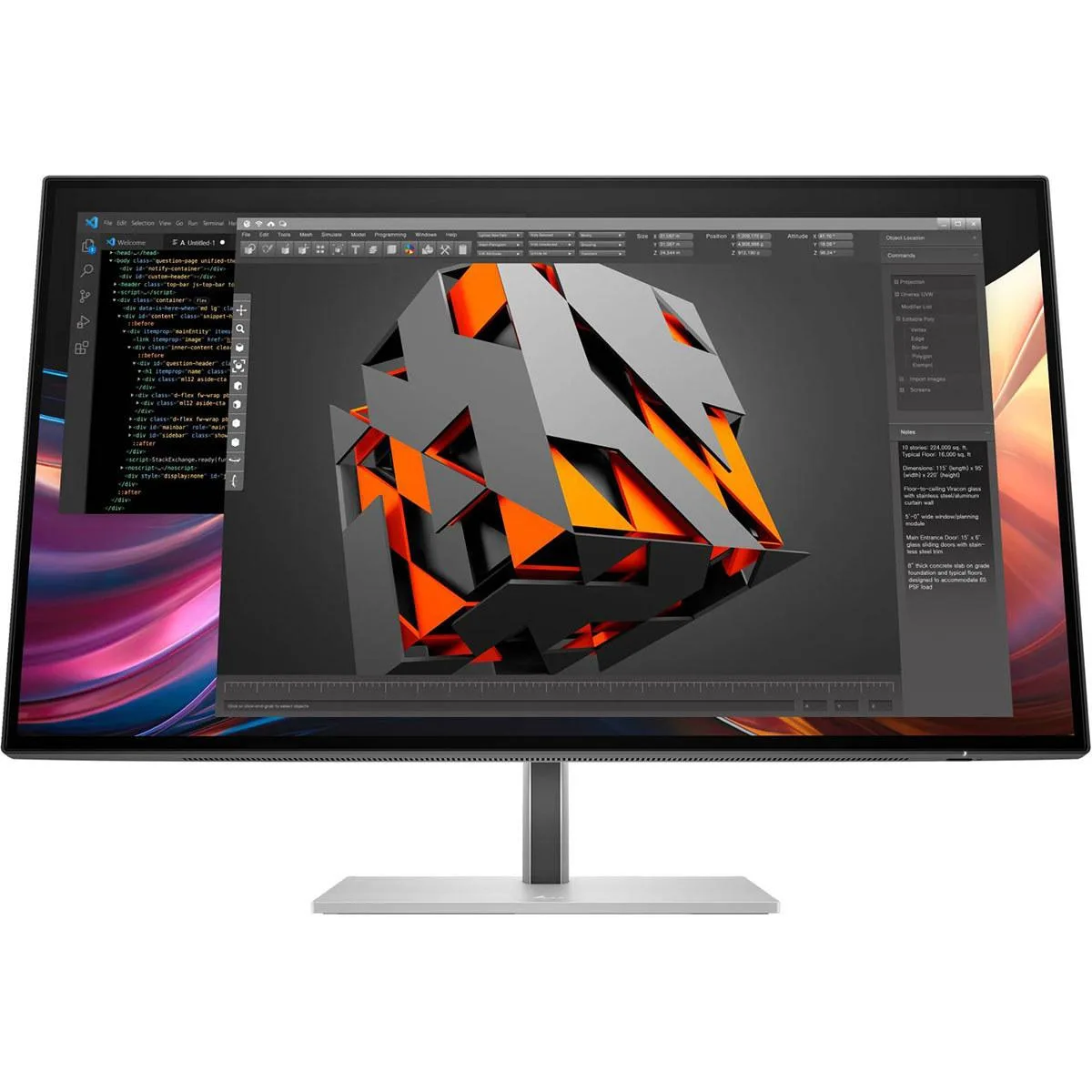 HP HP 8J4D8UT#ABA 27" WQHD 120Hz IPS Black monitor — Produktfoto