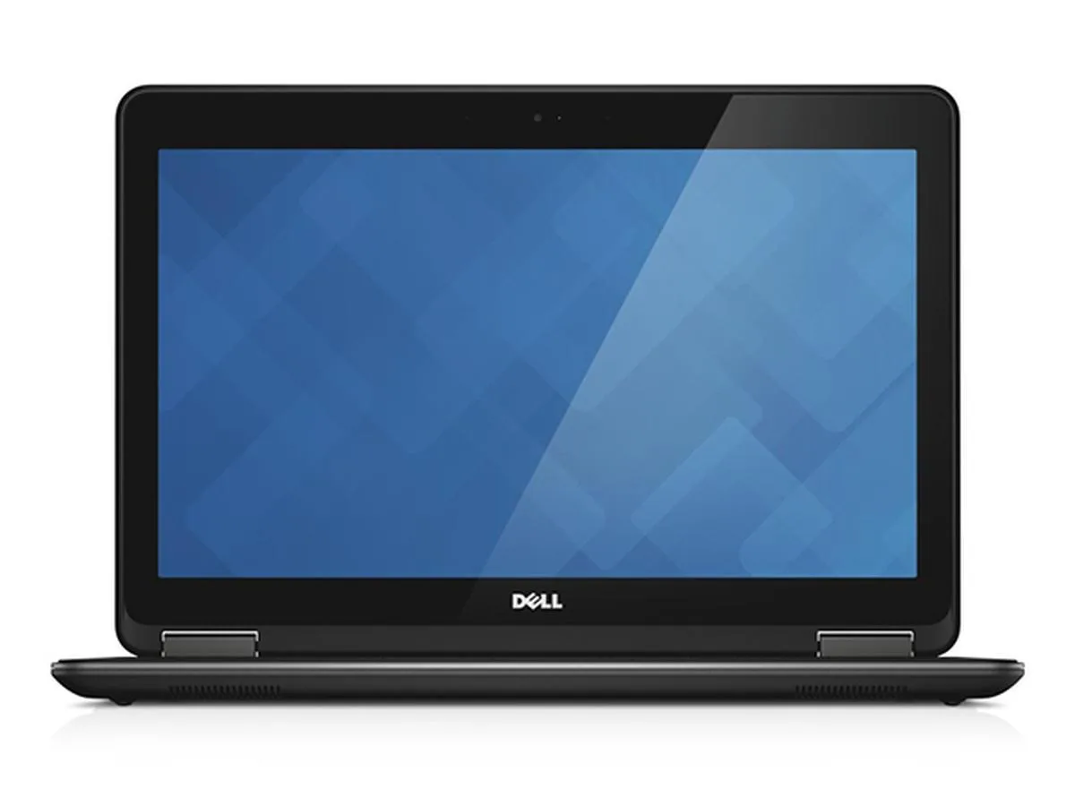 Silver Dell Latitude E7240 ultrabook closed lid 12.5 inch display webcam visible