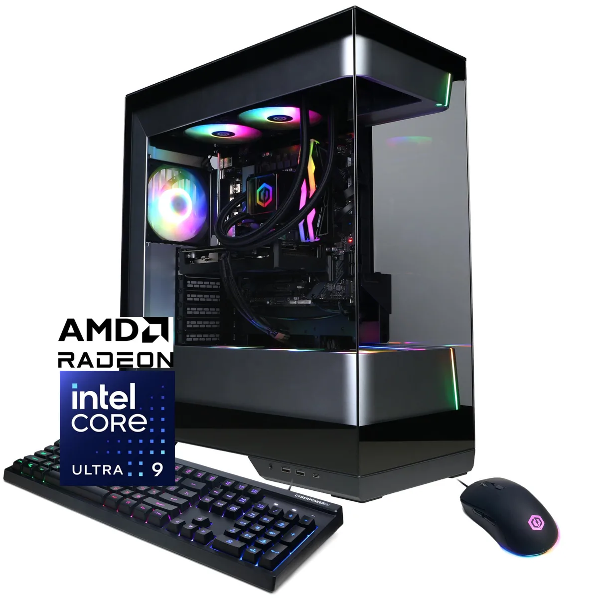 CyberpowerPC CyberpowerPC GXL70810 Gaming PC Intel Core Ultra 9 285 32GB DDR5 Radeon RX 9060 XT 16GB 2TB NVMe — product photo