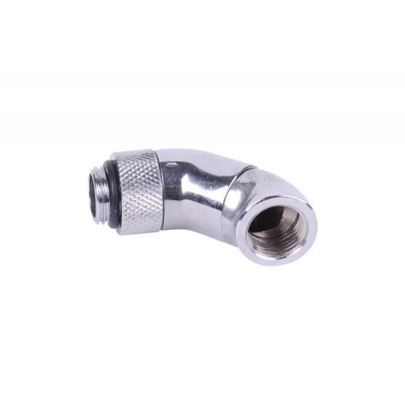 Alphacool Alphacool G1/4 Double 45° Revolvable Angled Adaptor Chrome 17059 — termékfotó