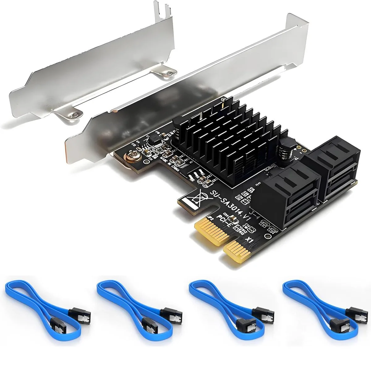 ESTONE ESTONE PCIE24SATA 4-Port SATA RAID Controller with Low-Profile Bracket — zdjęcie produktu