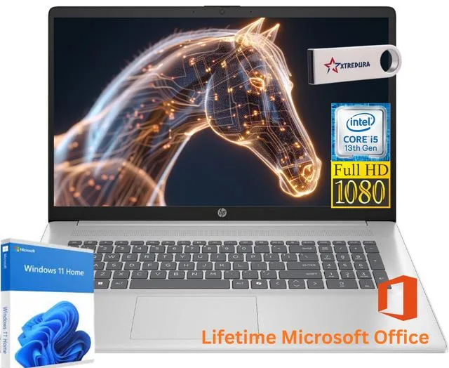 HP HP 17 laptop Intel Core i5-1334U 16GB 512GB 17.3" FHD — product photo