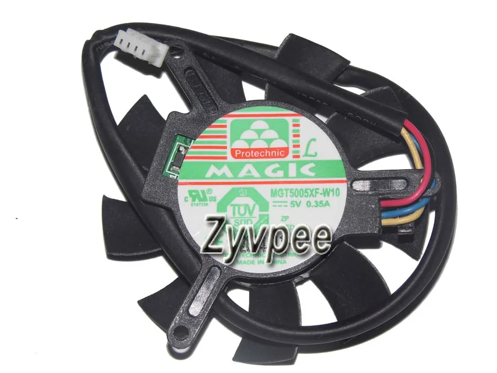 Zyvpee Zyvpee MGT5005XF-W10 5V .35A 4-pin CPU cooler fan — productfoto