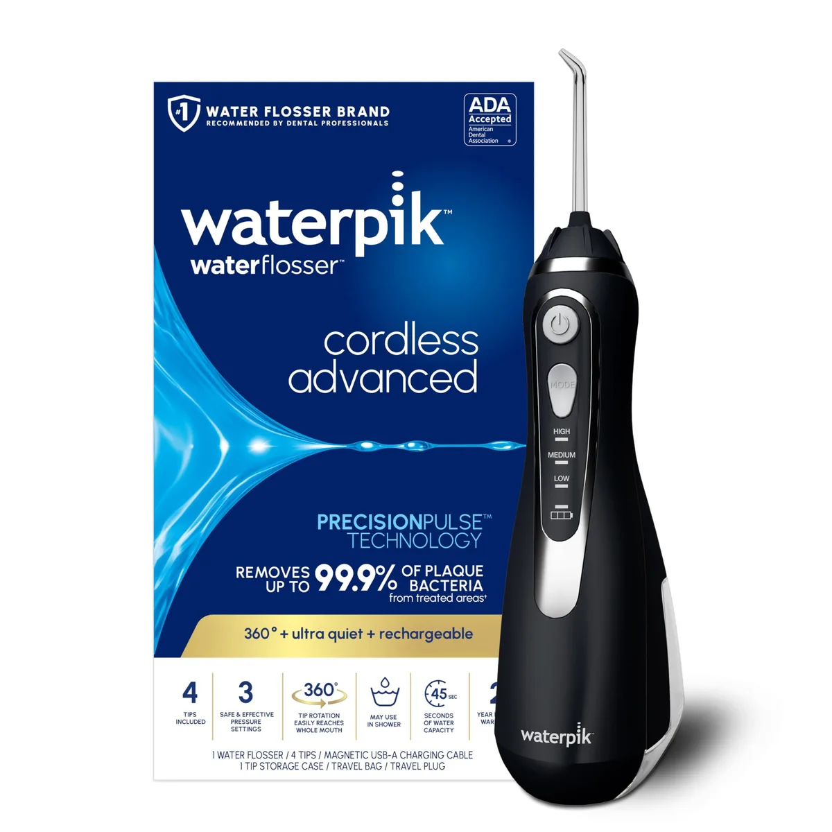  Waterpik Cordless Advanced 2.0 WP-582CD Black — product photo