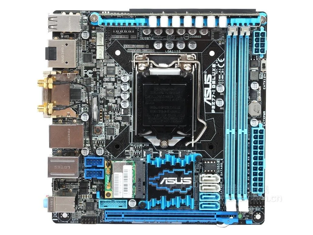 ASUS ASUS P8Z77-I DELUXE Intel Z77 motherboard 16GB DDR3 — product photo