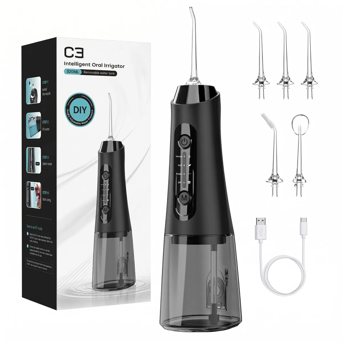 ROG-STRIX-RTX3060-O12G- Professional Cordless Water Flosser 50-Day Battery 320ML Tank 4 Modes — product photo
