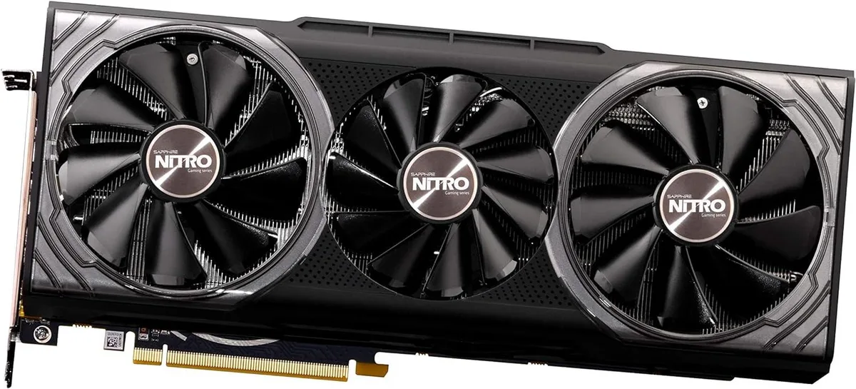 Sapphire Nitro Plus RX Vega 64 graphics card with dual-slot cooler and silver finish