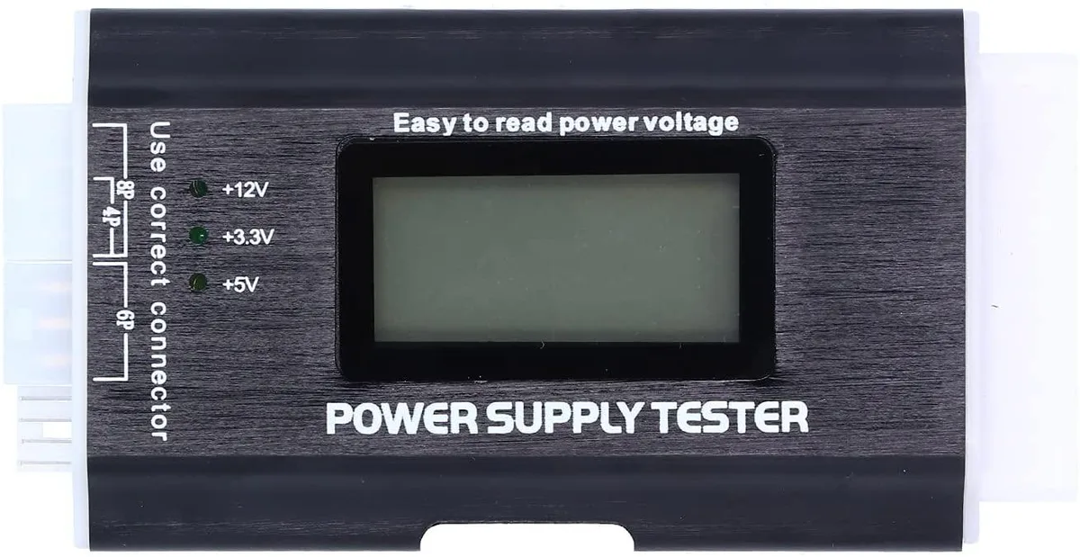 And 1 And 1 Power Supply Tester LCD 24 20 Pin SATA — productfoto