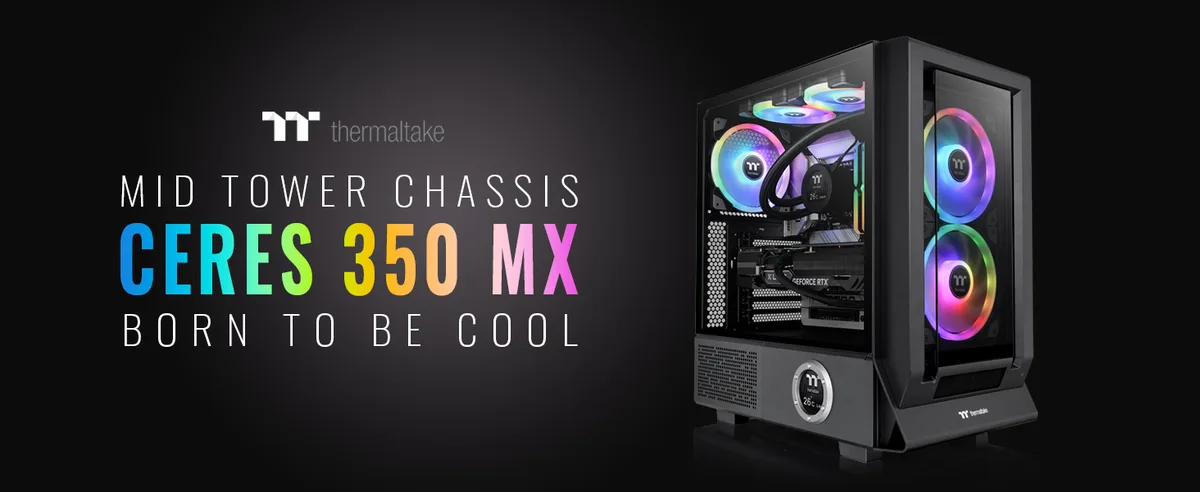 Thermaltake Thermaltake Ceres 350 MX Black Mid Tower PC Case CA-1Z3-00M1WN-00 — 商品照片