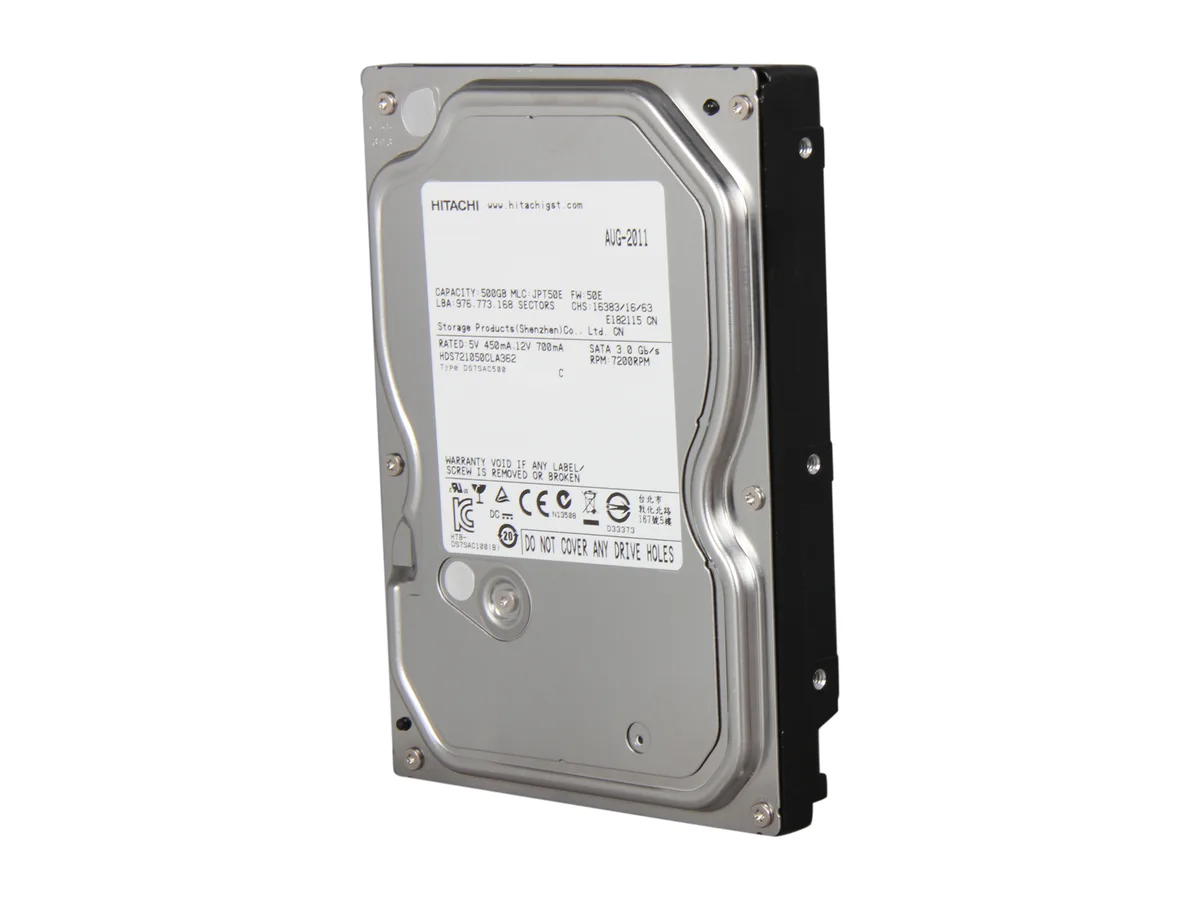 HGST HGST 0F10381 500GB 7200 RPM 16MB Cache SATA 3.0Gb/s 3.5" internal hard drive — ภาพสินค้า