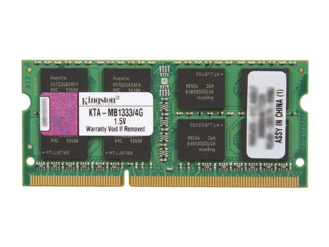Kingston Technology Corp. Kingston Technology Corp. KTA-MB1333/4G 4GB DDR3 1333 204-Pin SO-DIMM memory upgrade — product photo