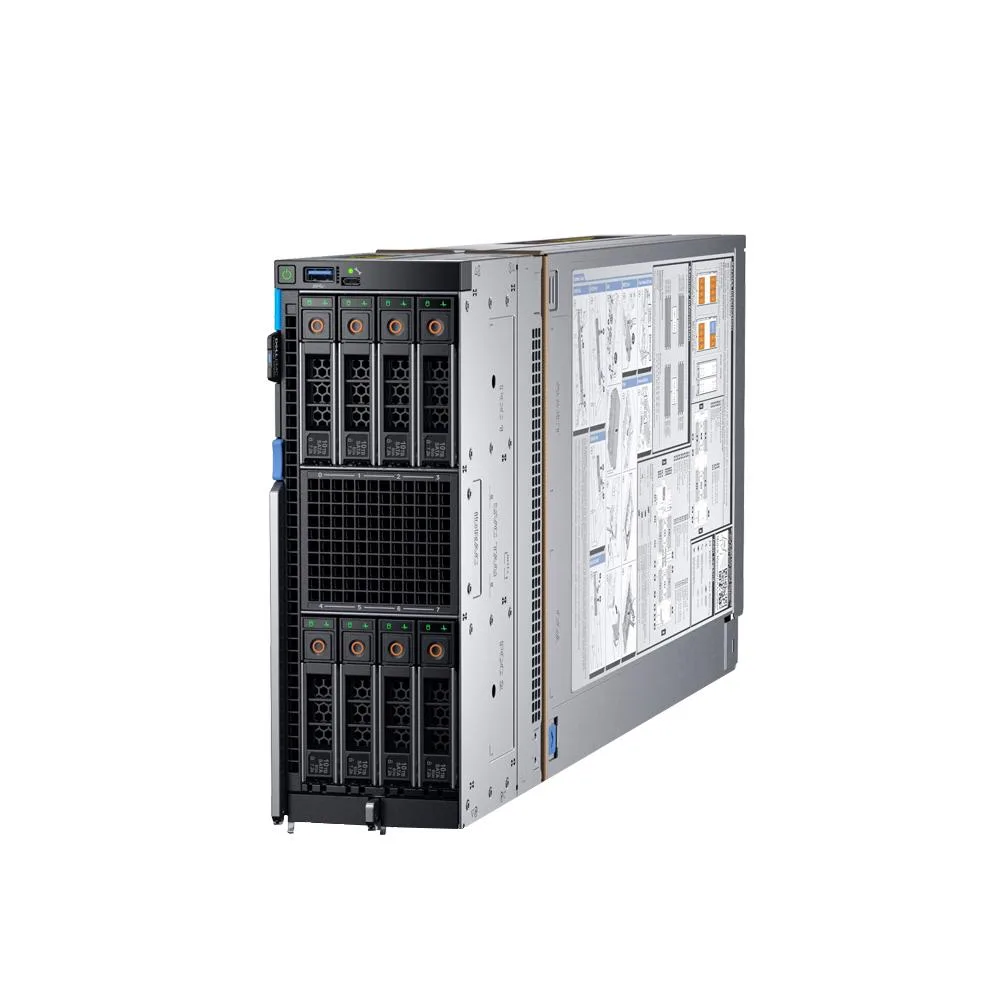Dell PowerEdge MX840C half-width blade chassis with eight 2.5-inch drive bays and four heatsinks