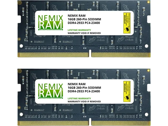 NEMIX RAM NEMIX RAM 32GB (2x16GB) DDR4 2933 CL21 SODIMM laptop RAM — fotografia produktu