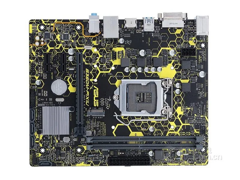 Green Micro ATX motherboard with silver LGA 1151 socket and black DDR4 slots
