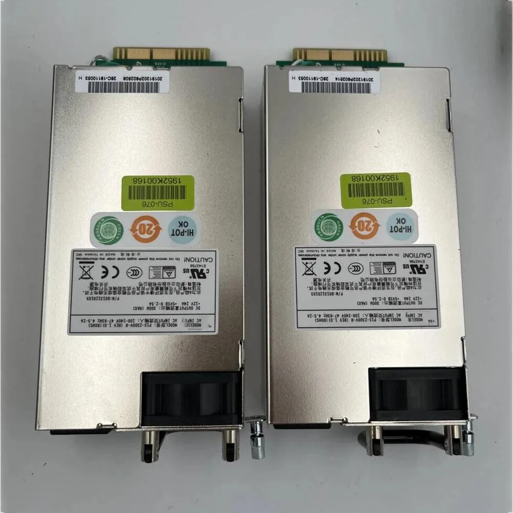 Redundant ATX power supply unit with dual modules and metal casing